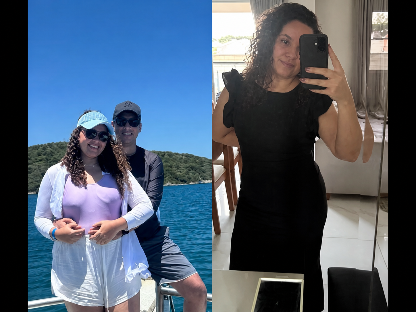 Transformação de Carla P.: antes e depois